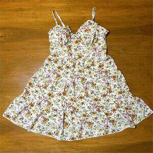Womens Babydoll Top sz 18/20W Tiered Y2K Ditsy Floral Cottagecore Fairy Festival